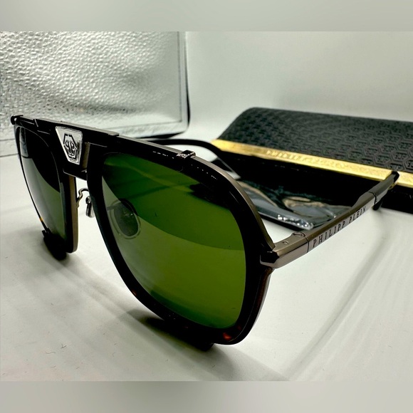 Phillip Plein SPP010 COL.584Y‼️Size 55-23-145 Plein Signature ‼️ - Picture 13 of 16